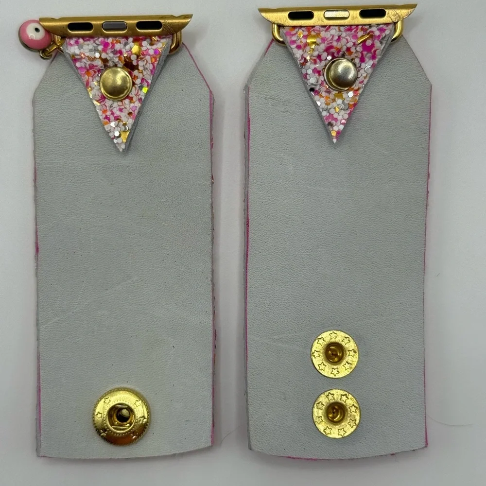 Watch Me Creations Pink‎ Confetti Glitter Apple Watch Band